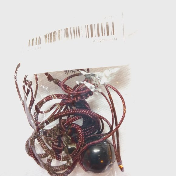 Unisex Beautiful Golden sheen Obsidian string pendant - Picture 6 of 11